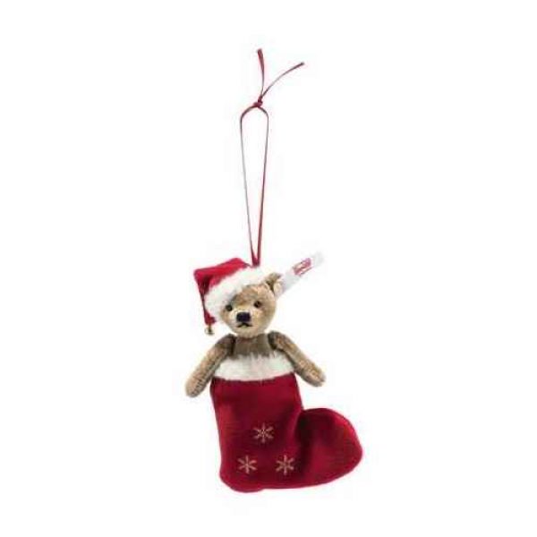 STEIFF 006043 Christmas Teddy Bear Ornament LED