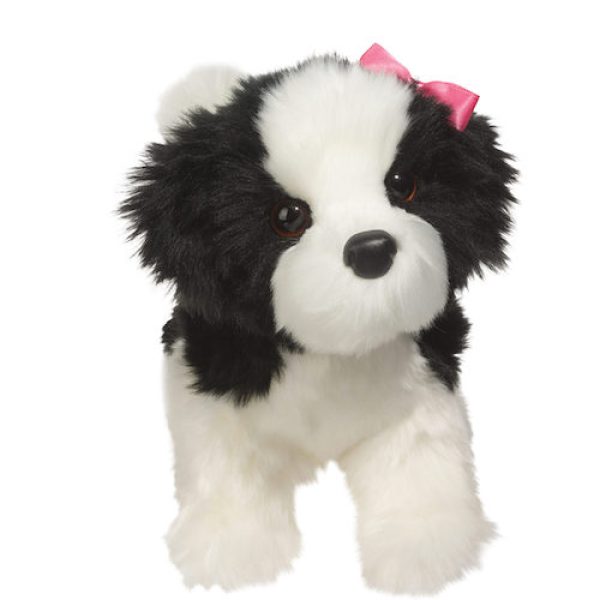 1716 Poofy Shih Tzu Black & White 25cm