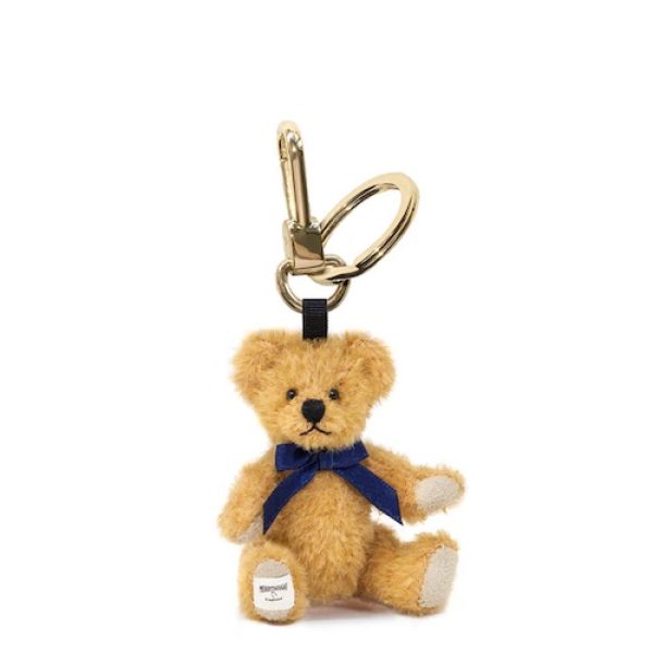 Teddy Bear Key Charm- Gold